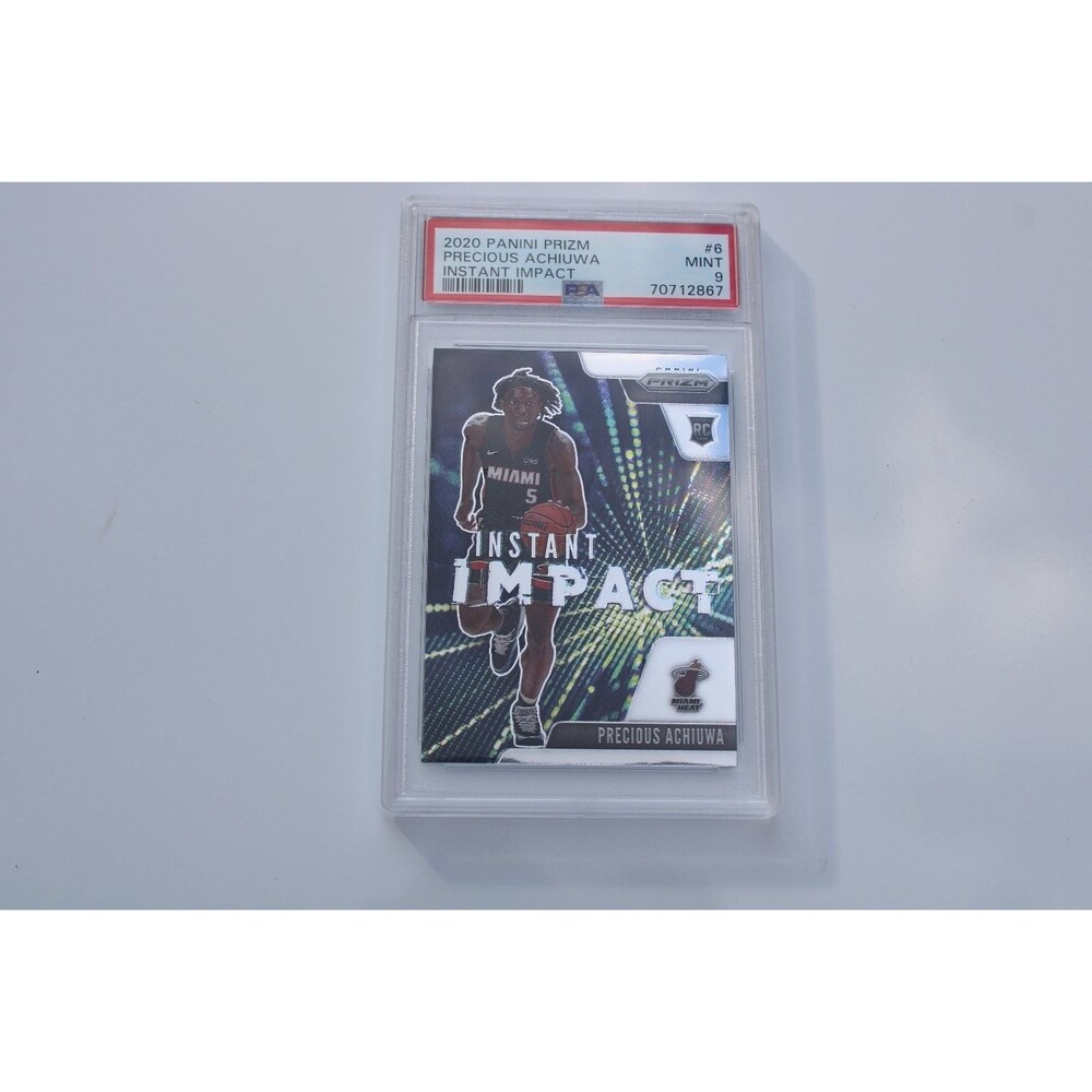 2020 Panini Prizm Instant Impact Precious Achiuwa RC #6 PSA 9 Mint Miami Heat